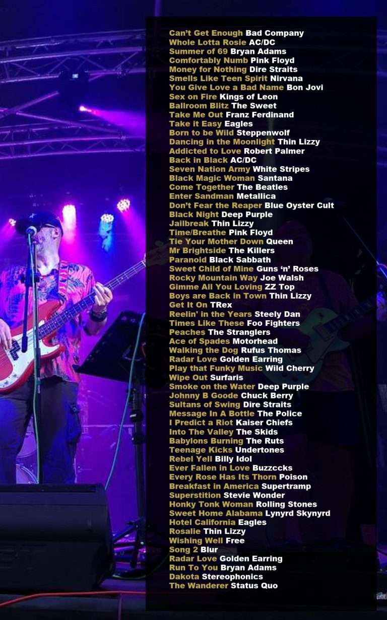 White Ridge set list White Ridge set list